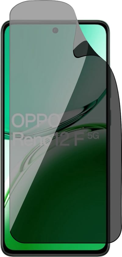 Privacy Screenprotector geschikt voor Oppo Reno 12F - 1x FlexGuard Screen Protector
