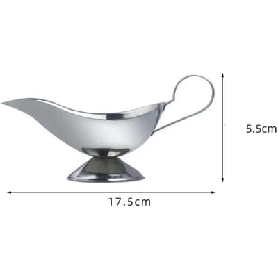 Saucière en Acier Inoxydable Boîte de Rangement pour Sauce 304 Sauce Lèvre Anti-Goutte Sel Épice Saucière Cuisine Restaurant steak Lèvre