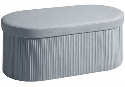 Homcom Opbergbank-Polyester-76L x 38B x 35H cm-Donkergrijs
