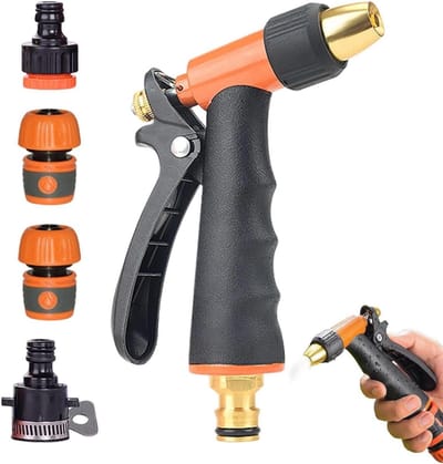 Tuinsproeipistool - Hogedruk sproeier - Tuin besproeien - Ergonomische grip - 30 cm - Zwart