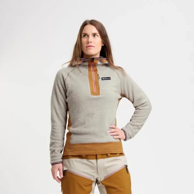 Dames fleece met capuchon Elevenate Vertical