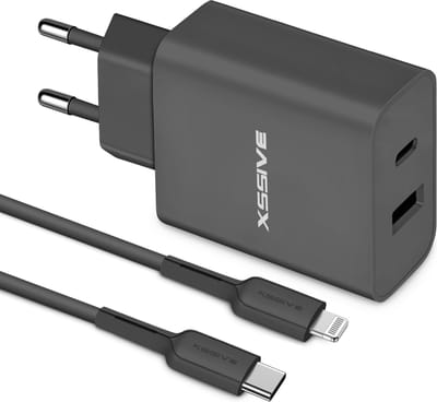 Dual Snellader met geschikt voor iPhone Oplader Kabel 1 Meter - Voor 14 Pro Max en ouder