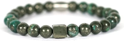 IbizaMen - pyrite blok Gold pyrite groen 18cm