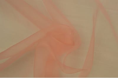 Organza stof - Zalmroze - 1 meter - Per meter - 150cm breed