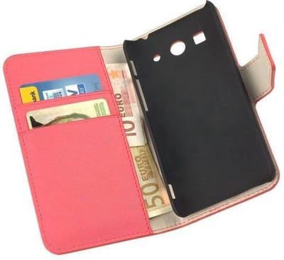 HC Bookcase Flip Wallet Telefoonhoesje - Huawei Ascend G525 Roze