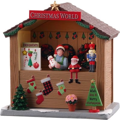 Lemax - Christmas World Booth, B/o (3v) - Kersthuisjes & Kerstdorpen