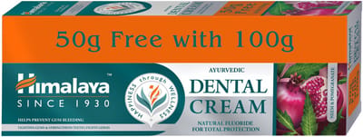Himalaya Ayurvedic Dental Cream Neem & Granaatappel Tandpasta - 100 g - Toothpaste Neem & Pomegranate - Voorkomen van Bloedend Tandvlees en Dagelijkse Verzorging tegen Kiemen