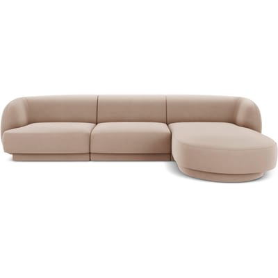 3.5-zitshoekbank Miley rechts velvet | Micadoni Limited Edition