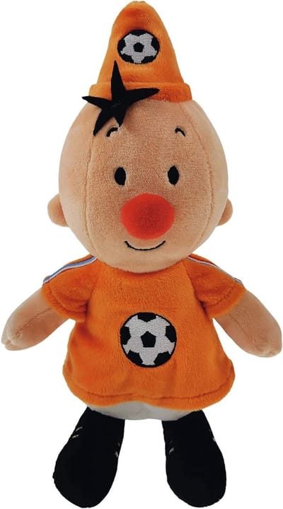 Pluche Speelgoed - Knuffelpop - Voetbal Fan - Uniek Verzamelaarsobject - 20 cm - Multicolor