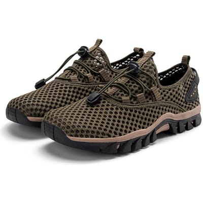 Zomer Buiten Antislip Wandelschoenen Heren Ademend Strand Waadschoenen Trainingssneakers Caminhadas Trekkingschoenen 39 black