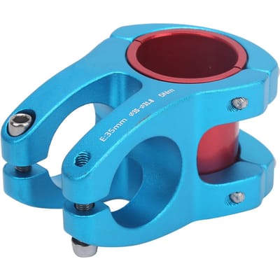 LUNJE Mountainbike Stuurpen Fiets Kort Stuur Aluminiumlegering Stuurpen 31.8 35x35mmBlauw blauw