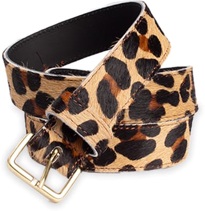 Legend Dames - Leren riem - Panter - 90cm