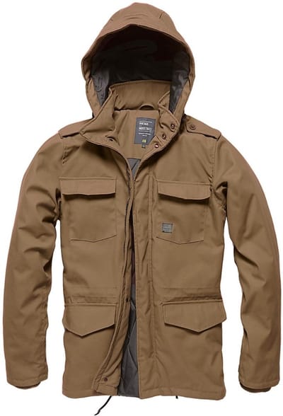 Vintage Industries Winterjas Darren Parka Dark Tan