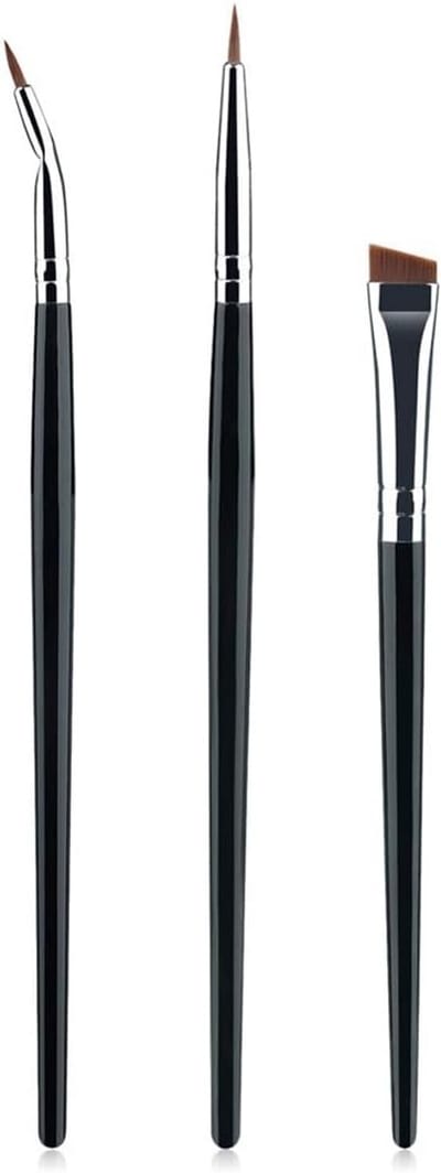 SolidKeus - Set van 3 Professionele Oogmake-upkwasten voor Perfecte Eyeliner