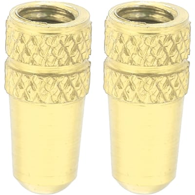 2 pièces Bouchons de valve Presta Couvercle de tige de valve de vélo Alliage d'aluminium Bouchons de valve de pneu de vélo Cache-poussière Or beige