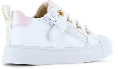 Shoesme Witte Sneaker Met Fruit - Veterschoen Kind - Meisjes - White Fruits - Microleer - Maat 22