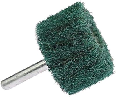 Schuurmop Slijpschijf - Polijstschijf Emery - Metaal Schuren - Nylonvezel Schuurkorrels - 25 x 25 mm - Groen Rood