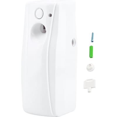 Distributeur automatique de parfum en aérosol pour intérieur, désodorisant mural avec capteur de lumière white