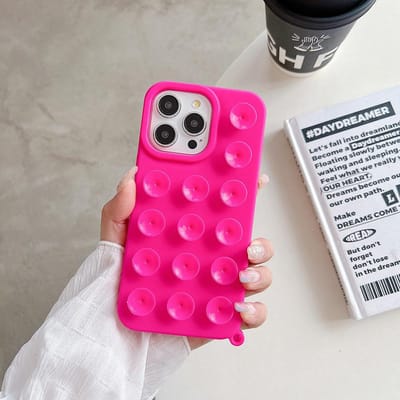 Zuignap Zachte Siliconen Telefoonhoes Voor iPhone 11 13 16 12 14 Pro 15 Pro Max Plus Anti-Slip Schokbestendige Bumper Snoepkleur Hoes For iPhone 16