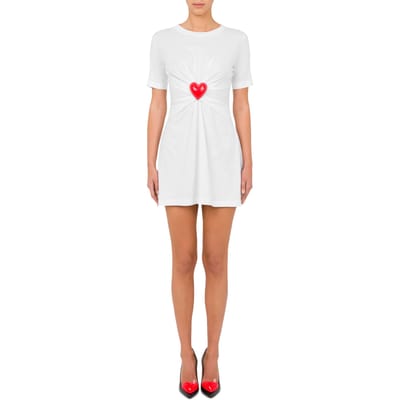 Moschino Dress White Maat: 36 | Mini Jurken Outlet | Dames | Wit
