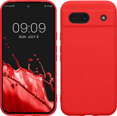 kwmobile telefoonhoesje geschikt voor Google Pixel 8a - Hoesje voor smartphone - Precisie camera uitsnede - In klassiek rood