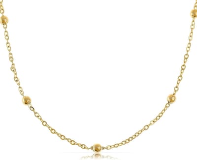 Dames Brilketting - Brilkoord Zonnebrilketting - Veelzijdig Accessoire - Waterdicht Roestvrij Staal - 70 cm - Goudkleurig