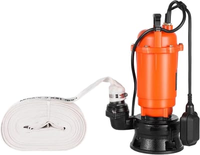 Dompelpomp - Vuilwaterpomp - 1500 W - Capaciteit 21.000 l/u - Opvoerhoogte 18 m - Automatische Vlotterschakelaar - Gietijzeren Behuizing