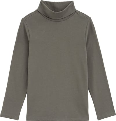 WE Fashion Jongens T-shirt met col van katoenmix