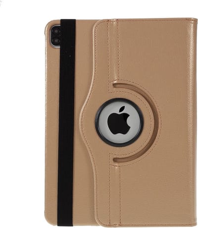 Arara Hoes Geschikt voor iPad Pro 11 inch (2020/2021) 360 graden draaibare bookcase - Goud