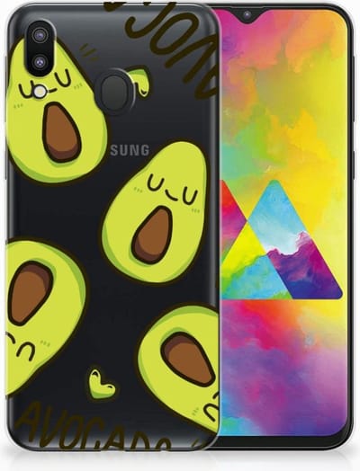 Samsung Galaxy M20 (Power) Telefoonhoesje met Naam Avocado Singing