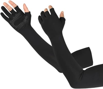 UV Beschermende Arm Sleeves voor Buitenactiviteiten, Koelende Ice-Silk Mouwen voor Fietsen, Golfen en Wandelen