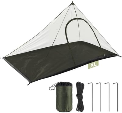 Thuys – Klamboe Tent – Pop Up Tent – Inclusief Opbergtas – Lichtgewicht – Waterdichte Muggen Tent Met Ritssluiting – 240 x 140 x 110cm – Zwart