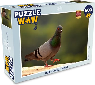 Puzzel Duif - Vogel - Hout - Legpuzzel - Puzzel 500 stukjes