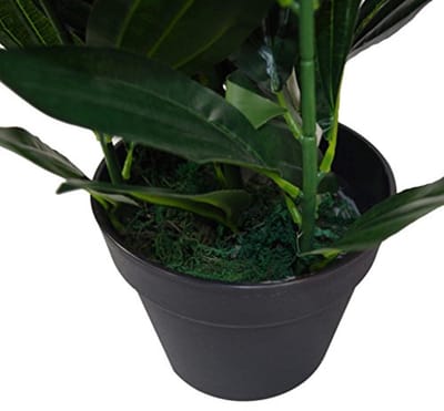 Realistische grote kunstplant met bladdesign - 70 cm hoog