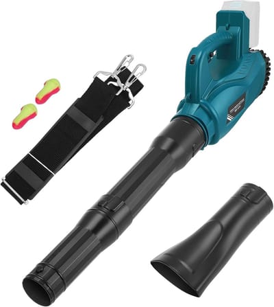Bladblazer Draadloos - Luchtblazer Tuin - Onderhoud Tuin - 6 Variabele Snelheden - 240 km/u - Zwart