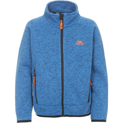 Trespass Childrens Boys Mario Full Zip Fleece Jacket (Blauwe mergel)
