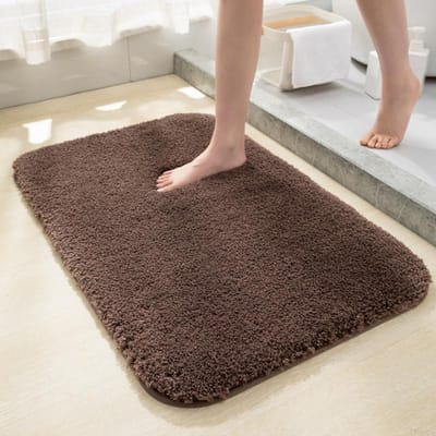Pluche Verdikt Tapijt Eenvoudige Badkamer Absorberende Deurmat Vierkante Voetmat Toilet Antislip Mat 50*80cm