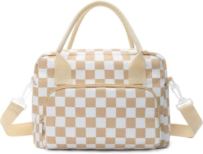 Thijox - Kleine koeltas 12L voor mannen en vrouwen, geïsoleerde lunchtas met verstelbare schouderbanden, opvouwbare mini-koeltas voor picknick, werk e