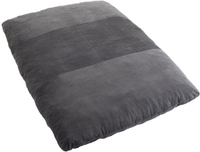 2-in-1 Opvouwbare Vloerbank - Donkergrijze Ribstof Slaapbank - Polyurethaan - Woonkamer & Slaapkamer - 145x98x95 cm