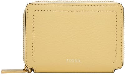 FOSSIL Kaarthoes Logan Zip Around Card Case RFID Daze Lichtgeel