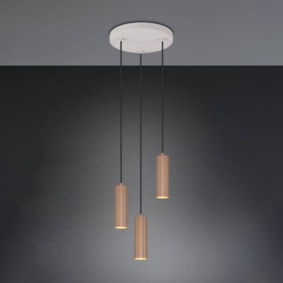 TRIO SOKA - Hanglamp - Mokka - excl. 3x GU10 5 W - Plafondbevestiging - In hoogte verstelbaar
