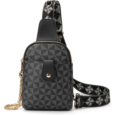 Borsttas Geweven Nieuw Retro Kleine Tas Mobiele Telefoontas Dames Bedrukt Dames Klein Lichtgewicht Crossbody Tas black