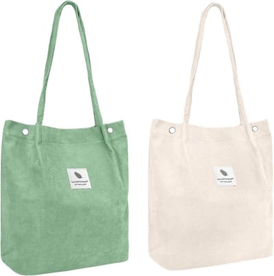 Grote Schoudertas van Katoen met Luipaardpatroon - Handtas voor Werk, School en Reizen - Stijlvolle Tote Bag en Shopper voor Vrouwen