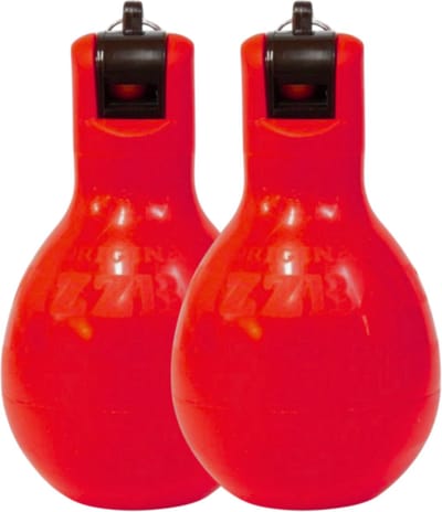 Handfluit - Knijpfluit Original Rood set van 2