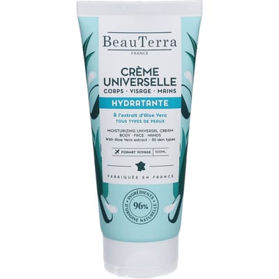 Beauterra Universele Aloë Vera Hydraterende Crème Gezicht, Lichaam, Handen 100 Douchegel