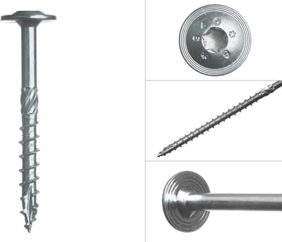 Wovar Tellerkopschroeven Verzinkt 8.0 x 80 mm Torx 40 | Doos 50 Stuks