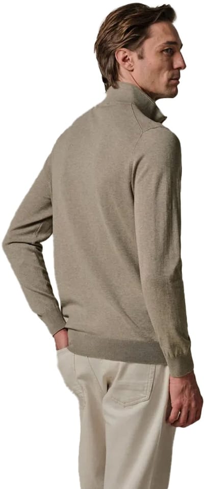 Beige vest Profuomo gemeleerd met rits