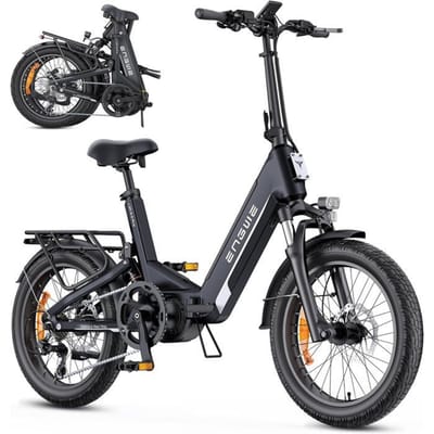 Elektrische fiets - ENGWE - L20 3.0 Pro - 250W Motor - 48V 15Ah Batterij - Actieradius 160 km zwart