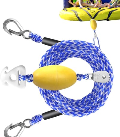 Sleepkabel Boot - Touw Watersport - Veilig Varen - Hoge Trekkracht 1.6 Ton - 5 Meter Lengte - Enkel Kenmerk