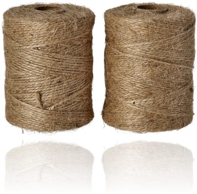 Jute Touw 2x 160 Meter – Natuurlijk Bruin Bindtouw – Dik Jute Touw voor DIY, Knutselen, Tuin en Verpakking
